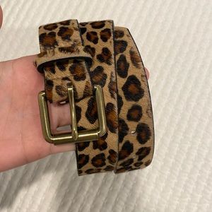 J.Crew Leopard Belt